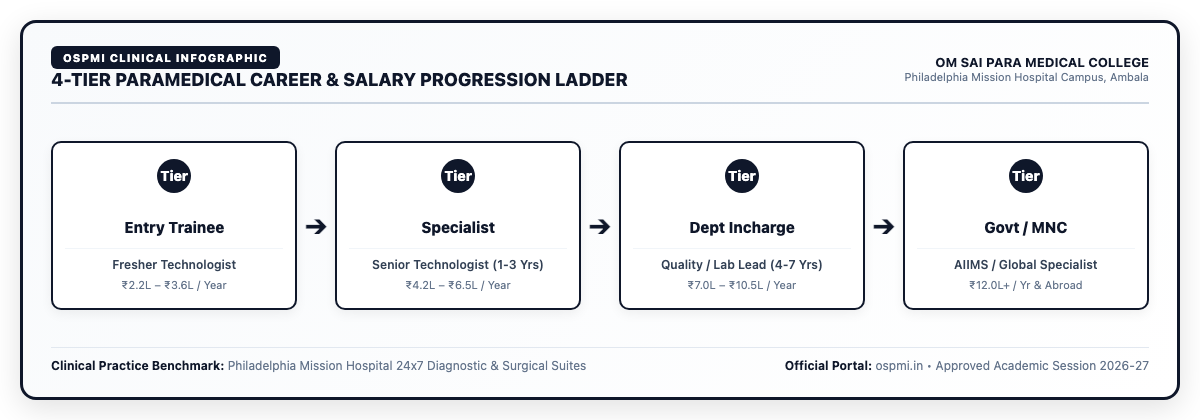 4-TIER PARAMEDICAL CAREER & SALARY PROGRESSION LADDER OSPMC Ambala